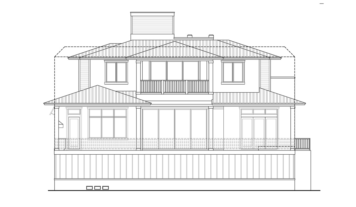 St. Lucia Rear Elevation