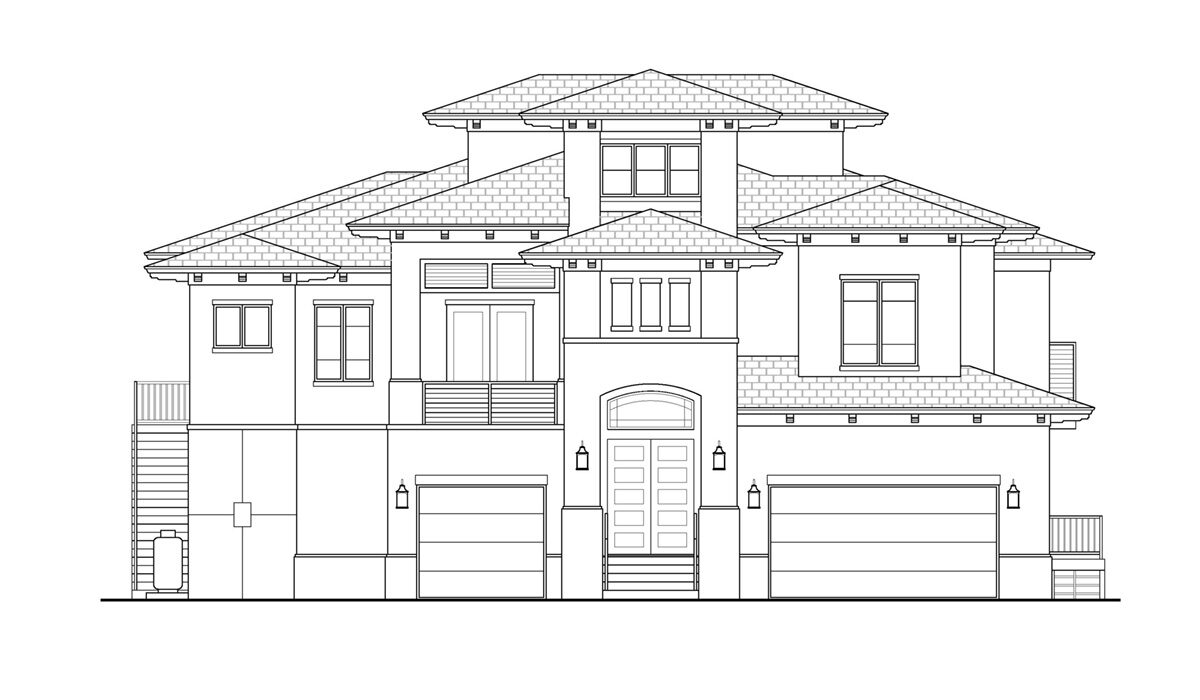 Coconut Grove Front Elevation